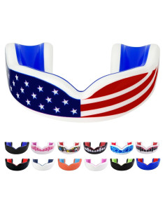 Protector Bucal Deportivo Juvenil Oral Mart - Bandera Americana