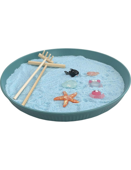 Mini Jardín Zen de Escritorio Jardín Zen Azul 22.5 cm Mini Jardín Zen de Escritorio Jardín Zen Azul 22.5 cm