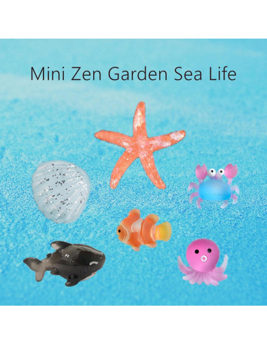 Mini Jardín Zen de Escritorio Jardín Zen Azul 22.5 cm