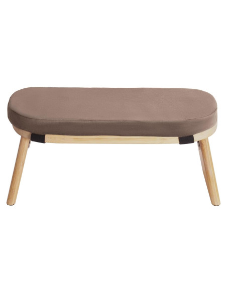 Banco de Meditación Plegable Netcoin con Cojín y Bolsa Café