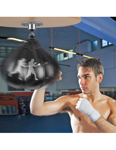 Bolsa de Velocidad de Cuero BeneLabel con Inflador y Soporte