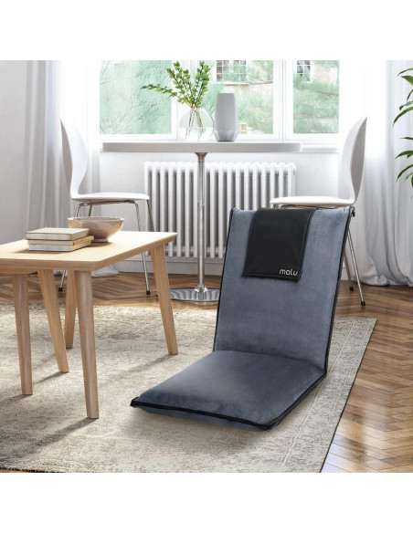 Silla de Suelo Malu Extra Grande Plegable con Cojín - 5 Posiciones Silla de Suelo Malu Extra Grande Plegable con Cojín - 5 Posiciones