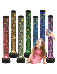 Tubo de Burbuja Sensorial LED Playlearn 1.0m - 8 Peces Falsos
