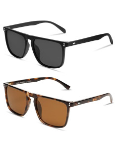 Gafas de sol cuadradas polarizadas Vanlinker UV400 para hombres y mujeres