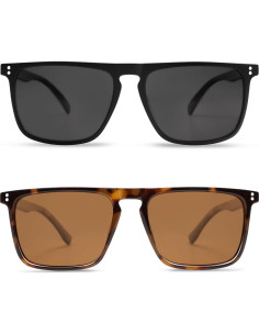 Gafas de sol cuadradas polarizadas Vanlinker UV400 para hombres y mujeres 2