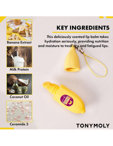 Bálsamo Labial Hidratante Plátano TONYMOLY 22g