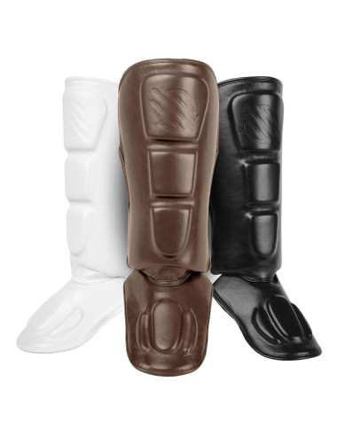 Protectores de Espinillas Sanabul Battle Forged Marrón XL