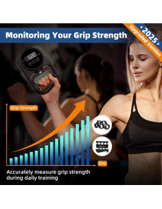 Entrenador de Fuerza de Agarre Enaud Dinamómetro Mano 120 kg 2