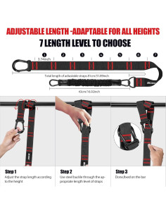 Bandas de Asistencia para Pull Up BesBiu 118kg Ajustables 2