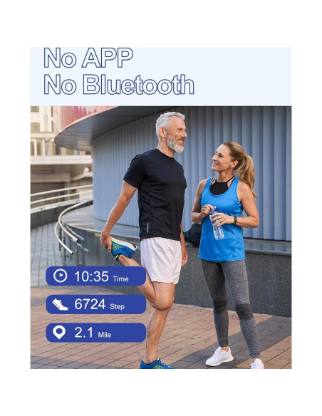 Reloj de Fitness GRV S1 Negro Impermeable Contador Pasos