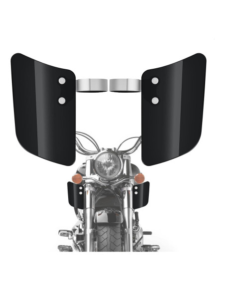 Deflectores de Viento para Horquilla Delantera Aferrizu - Negro