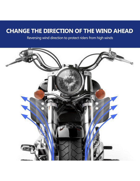 Deflectores de Viento para Horquilla Delantera Aferrizu - Negro
