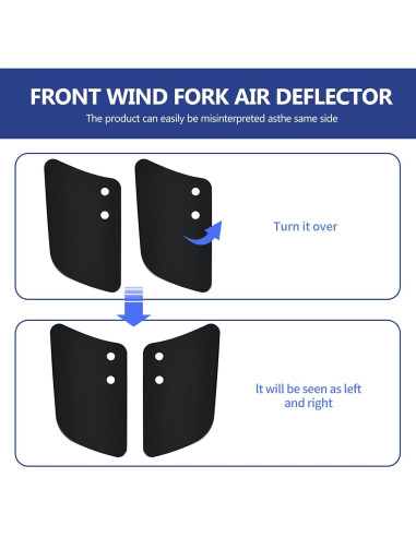 Deflectores de Viento para Horquilla Delantera Aferrizu - Negro