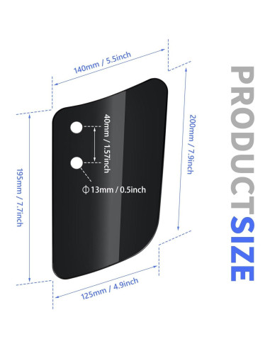 Deflectores de Viento para Horquilla Delantera Aferrizu - Negro