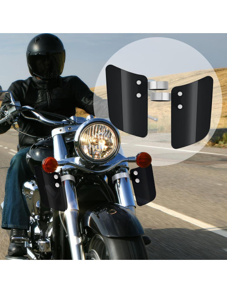 Deflectores de Viento para Horquilla Delantera Aferrizu - Negro