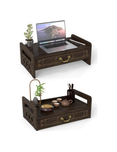 Mesa de Altar ikare de Bambú 51.8x24.9x28 cm con Cajón