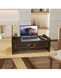 Mesa de Altar ikare de Bambú 51.8x24.9x28 cm con Cajón 2