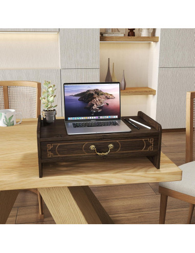 Mesa de Altar ikare de Bambú 51.8x24.9x28 cm con Cajón