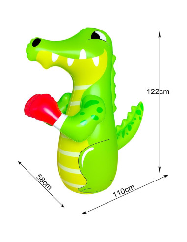 Saco de Boxeo Inflable ZHUYNXIR 121.92 cm Verde Cocodrilo