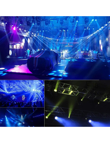 BETOPPER Luz Par LED 54 x 1.5W RGB DMX para Fiestas