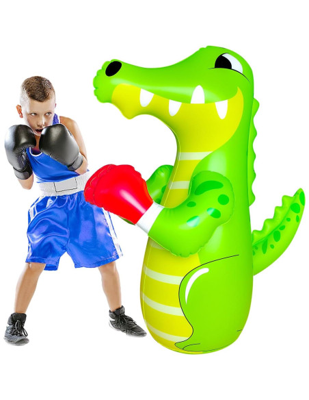 Saco de Boxeo Inflable ZHUYNXIR 121.92 cm Verde Cocodrilo
