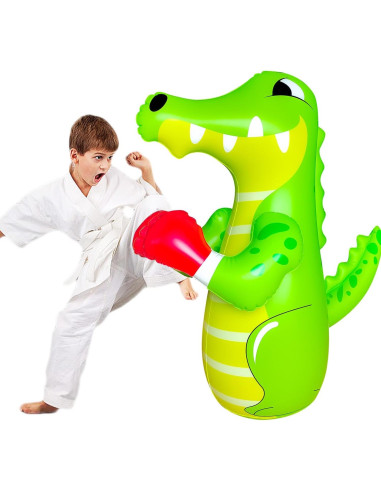 Saco de Boxeo Inflable ZHUYNXIR 121.92 cm Verde Cocodrilo