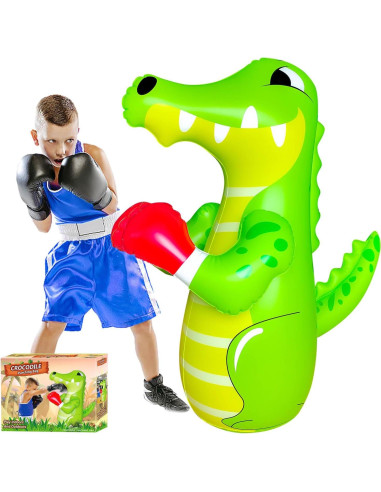 Saco de Boxeo Inflable ZHUYNXIR 121.92 cm Verde Cocodrilo