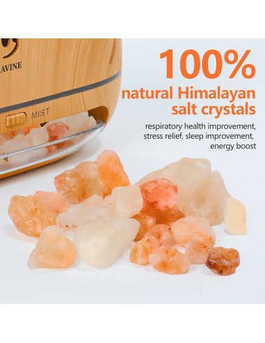 Difusor de Aceite Esencial Serravine con 12 Aceites y Sal