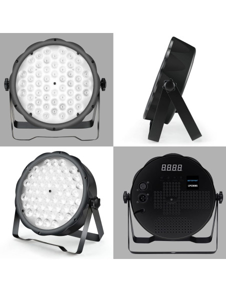 BETOPPER Luz Par LED 54 x 1.5W RGB DMX para Fiestas