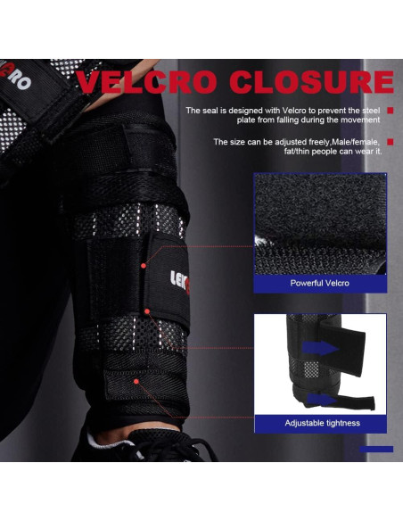 Pesas de Muñeca y Tobillo Ajustables LEKRO 4.99 kg