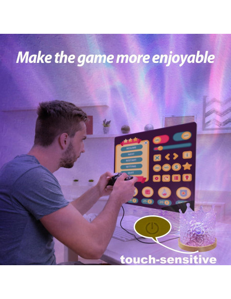 Proyector de Olas del Océano SUOAPAIQ 16 Colores Control Remoto