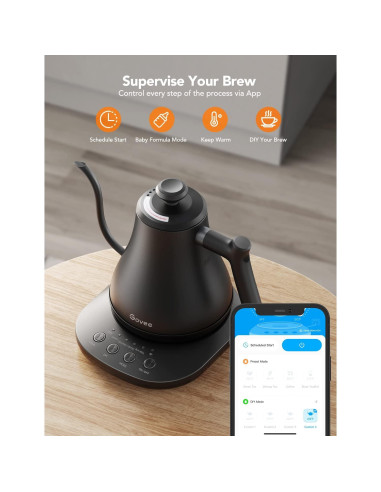 Hervidor Eléctrico Govee H7170 0.8L Control WiFi 1200W