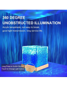 Lámpara Proyector de Olas del Océano TGYWCHY 16 Colores 2