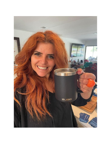 Taza Calentadora ZUGG Aislada 355ml con Cargador Qi Blanco