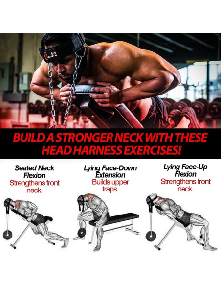 Arnés de Cuello GripUp - Entrenador de Fuerza Ajustable
