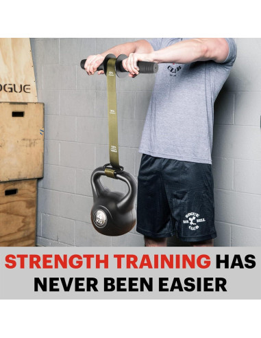 Fortalecedor de Antebrazo VAIIO con Rodillo de Muñeca - Verde Militar