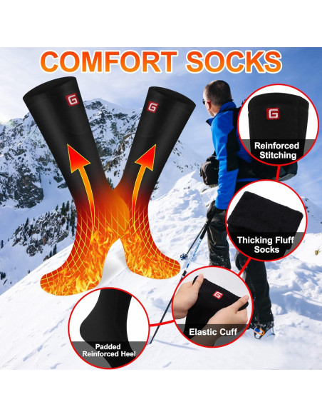 Calcetines Térmicos Eléctricos Autocastle Recargables Unisex Calcetines Térmicos Eléctricos Autocastle Recargables Unisex