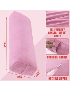 Almohada de Yoga MABOZOO Rectangular 69.85x25.4x15.24cm Rosa 2