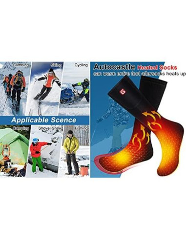 Calcetines Térmicos Eléctricos Autocastle Recargables Unisex