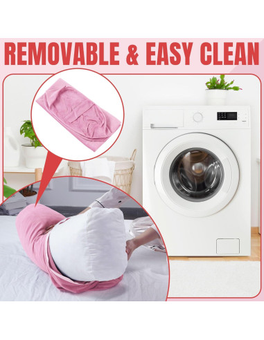 Almohada de Yoga MABOZOO Rectangular 69.85x25.4x15.24cm Rosa