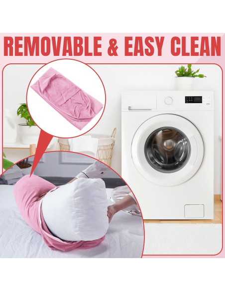 Almohada de Yoga MABOZOO Rectangular 69.85x25.4x15.24cm Rosa