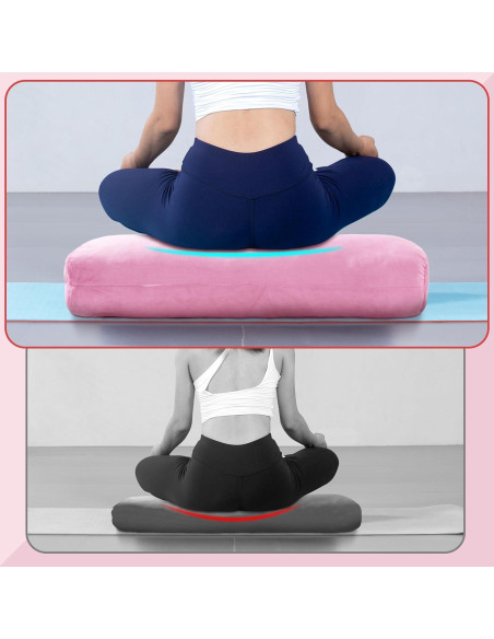 Almohada de Yoga MABOZOO Rectangular 69.85x25.4x15.24cm Rosa