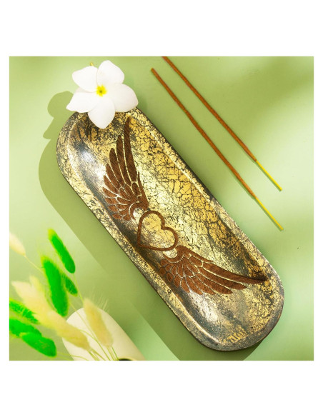 Soporte de Incienso Raajsee Madera Tallada 27.94x10.16cm