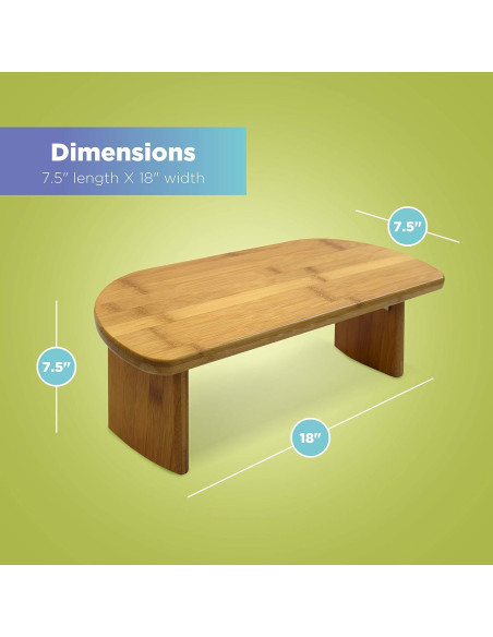 Banco de Meditación Ergonómico Bean Products - Bambú Plegable