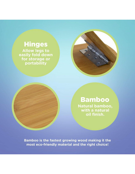 Banco de Meditación Ergonómico Bean Products - Bambú Plegable