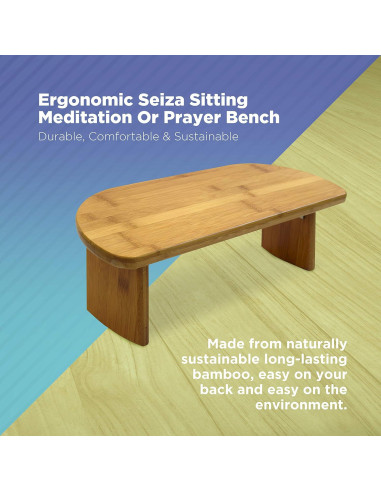 Banco de Meditación Ergonómico Bean Products - Bambú Plegable