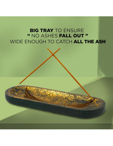 Soporte de Incienso Raajsee Madera Tallada 27.94x10.16cm