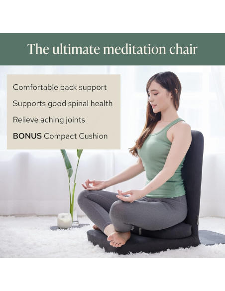 Silla de Meditación Plegable Mindful Modern - Cojín de Trigo Sarraceno