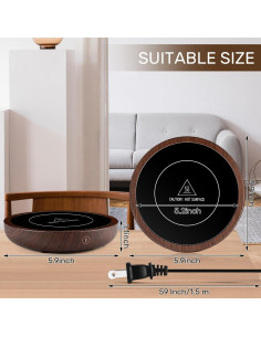 Juego de 2 Calentadores de Tazas Rossesay 36W 3 Temperaturas 2