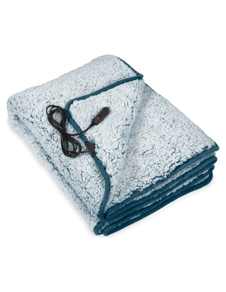 Manta Calentada Motor Trend MTWA3001N 147x107 cm Azul